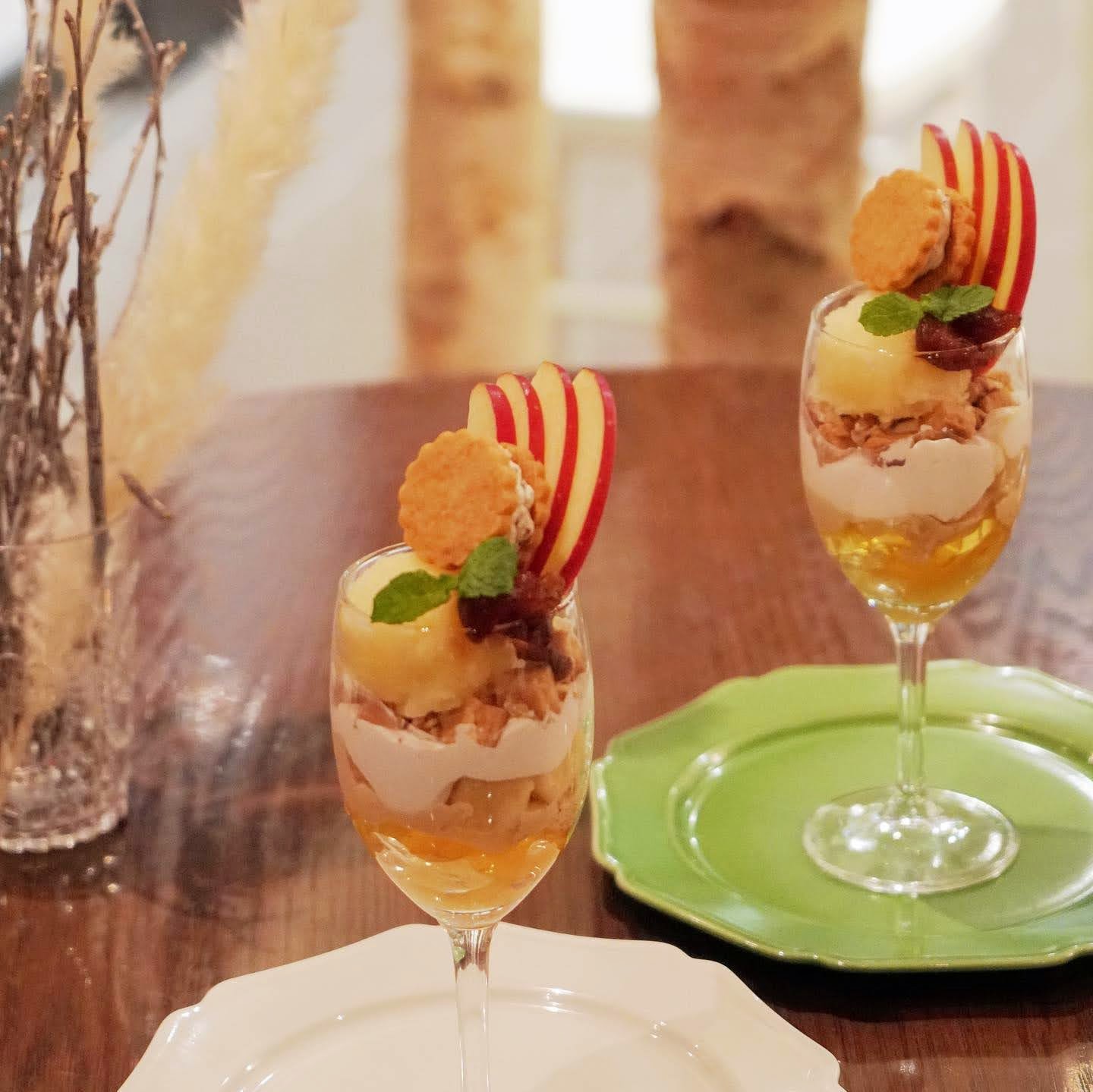 季節のパフェ 11月は「林檎のキャラメルパフェ」 | T'sレストラン